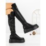 Cizme Dama cu Platforma 68WL26 BLACK | MEI