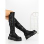 Cizme Dama cu Platforma 68WL26 BLACK | MEI