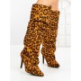 Cizme Dama cu Toc 6XKK9 BROWN TIGER | MEI