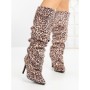 Cizme Dama cu Toc 6XKK9 BEIGE TIGER | MEI