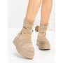 Ghete Dama cu Platforma 56WL1 APRICOT | MEI