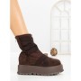 Ghete Dama cu Platforma 56WL1 DARK BROWN | MEI
