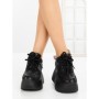 Pantofi Sport Dama cu Platforma 6WL17 BLACK | MEI
