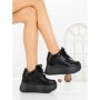 Pantofi Sport Dama cu Platforma 6WL17 BLACK | MEI