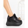 Pantofi Sport Dama cu Platforma 6WL17 BLACK | MEI