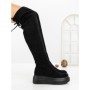 Cizme Dama cu Platforma 68WL28 BLACK | MEI