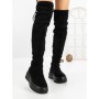 Cizme Dama cu Platforma 68WL28 BLACK | MEI