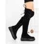 Cizme Dama cu Platforma 68WL28 BLACK | MEI