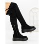 Cizme Dama cu Platforma 68WL28 BLACK | MEI