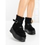 Ghete Dama cu Platforma 6ZP12 BLACK | MEI