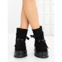 Ghete Dama cu Platforma 6ZP12 BLACK | MEI