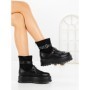Ghete Dama cu Platforma 6ZP12 BLACK | MEI