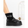 Ghete Dama cu Platforma 6ZP12 BLACK | MEI