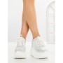 Pantofi Sport Dama cu Platforma 6WL17 WHITE | MEI