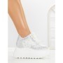 Pantofi Sport Dama cu Platforma 6WL17 WHITE | MEI