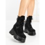 Ghete Dama cu Platforma 68WL8 BLACK | MEI