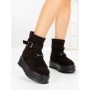 Ghete Dama cu Platforma 6ZP12 BROWN | MEI