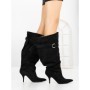 Cizme Dama cu Toc 6XKK5 BLACK | MEI