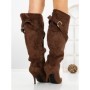Cizme Dama cu Toc 6XKK5 BROWN | MEI