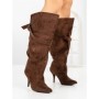 Cizme Dama cu Toc 6XKK5 BROWN | MEI