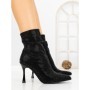 Botine cu Toc Subtire 6GS30 BLACK | MEI