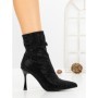 Botine cu Toc Subtire 6GS30 BLACK | MEI