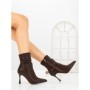 Botine cu Toc Subtire 6GS30 BROWN | MEI