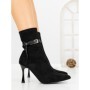 Botine cu Toc Subtire 6GS31 BLACK | MEI