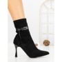 Botine cu Toc Subtire 6GS31 BLACK | MEI