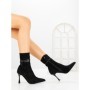 Botine cu Toc Subtire 6GS31 BLACK | MEI