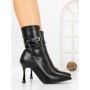 Botine cu Toc Subtire 6GS31 BLACK | MEI