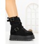 Ghete Dama cu Platforma 66WL19 BLACK | MEI