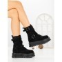 Ghete Dama cu Platforma 66WL19 BLACK | MEI
