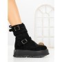 Ghete Dama cu Platforma 66WL19 BLACK | MEI