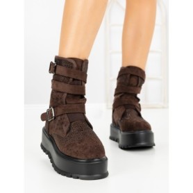 Ghete Dama cu Platforma 66WL19 BROWN | MEI