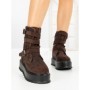Ghete Dama cu Platforma 66WL19 BROWN | MEI