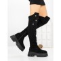 Cizme Dama cu Platforma 66WL32 BLACK | MEI
