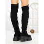 Cizme Dama cu Platforma 66WL32 BLACK | MEI