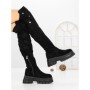 Cizme Dama cu Platforma 66WL32 BLACK | MEI