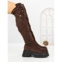 Cizme Dama cu Platforma 66WL32 BROWN | MEI