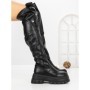 Cizme Dama cu Platforma 66WL32 BLACK | MEI