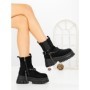 Ghete Dama cu Platforma 66WL33 BLACK | MEI