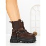 Ghete Dama cu Platforma 66WL33 DARK BROWN | MEI