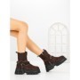 Ghete Dama cu Platforma 66WL33 DARK BROWN | MEI
