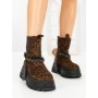 Ghete Dama cu Platforma 66WL33 LEOPARD PRINT | MEI