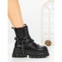 Ghete Dama cu Platforma 66WL33 BLACK | MEI