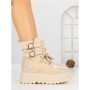 Ghete Dama cu Platforma 66WL30 BEIGE | MEI