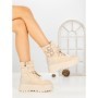 Ghete Dama cu Platforma 66WL30 BEIGE | MEI