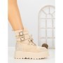 Ghete Dama cu Platforma 66WL30 BEIGE | MEI