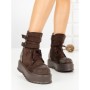Ghete Dama cu Platforma 66WL30 BROWN | MEI